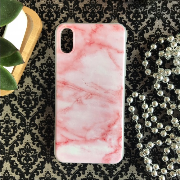 Pink Marble iPhone X XS Case Great Protection - Picture 2 of 3